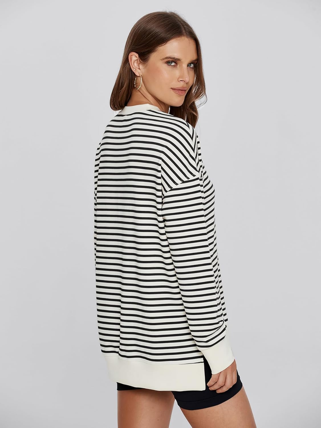 Glamaker Women's Long Sleeve Crewneck Sweatshirt Air Essentials Soft Loose Pullover Sweatshirts - Image 6