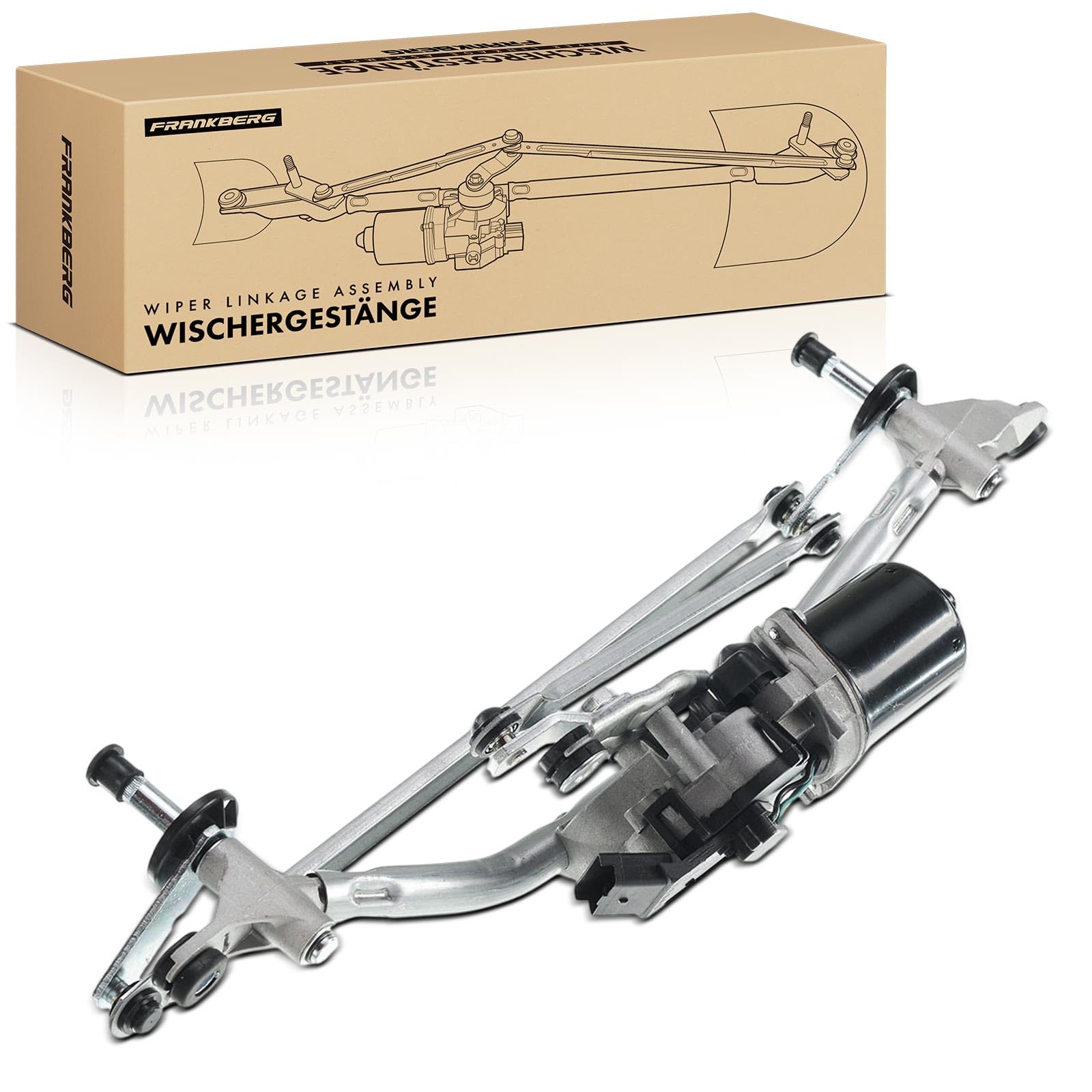 Frankberg Wischergestänge mit Wischermotor Vorne für Qashqai +2 I J10, JJ10 1.5L 1.6L 2.0L 2007-2013 28800JD900