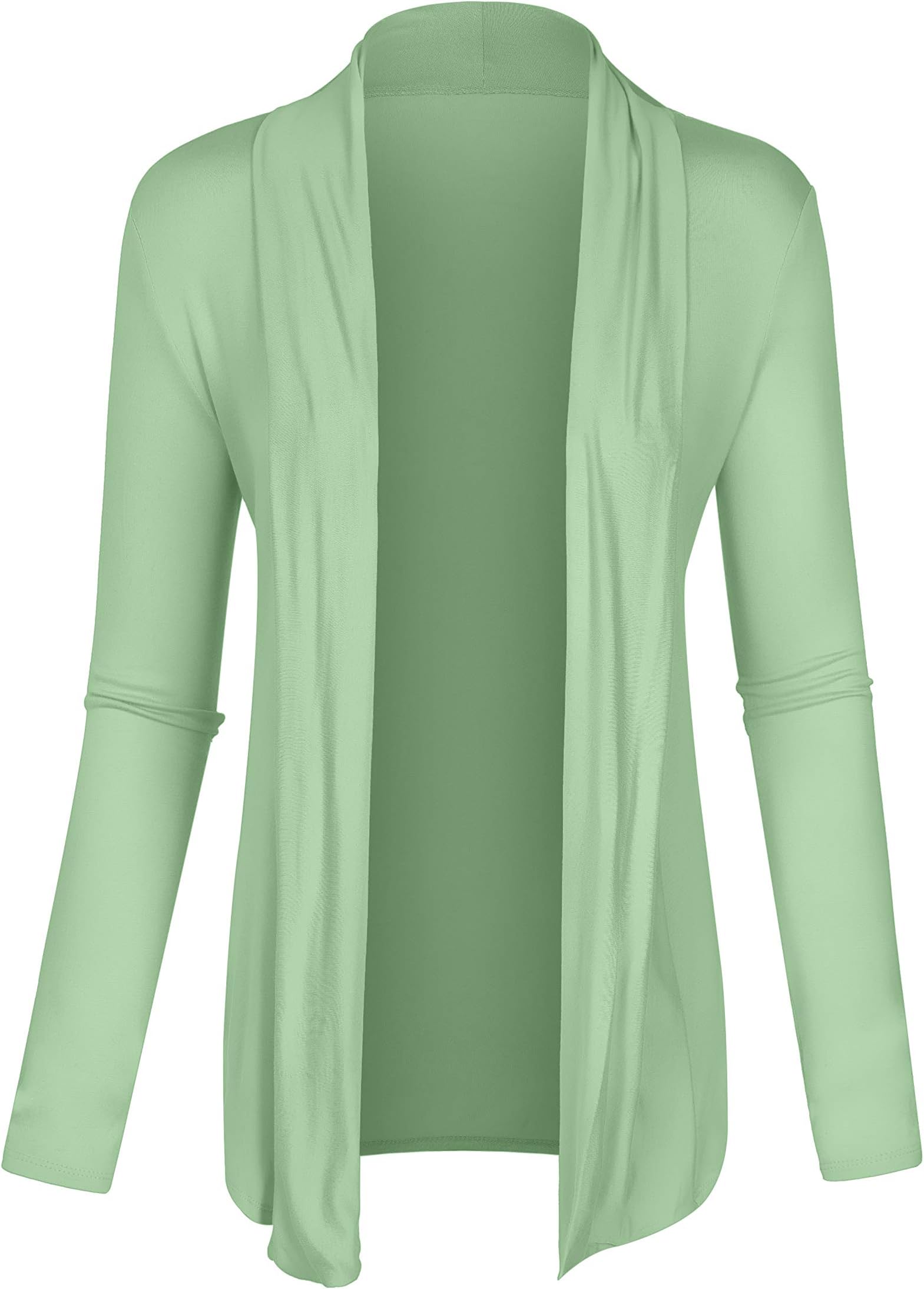 Womens Lightweight Open Front Draped Shawl Cardigan
