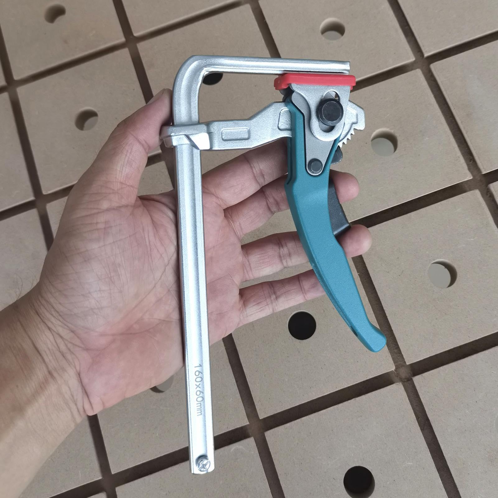 Morsetti a presa rapida, strumento per la lavorazione del legno da tavolo, utensili da tavolo MFT, morsetti per rapida in acciaio legato, morsetto a F per la maggior parte dei falegnami | utensili da tavolo MFT, morsetti per rapida in acciaio legato, mors