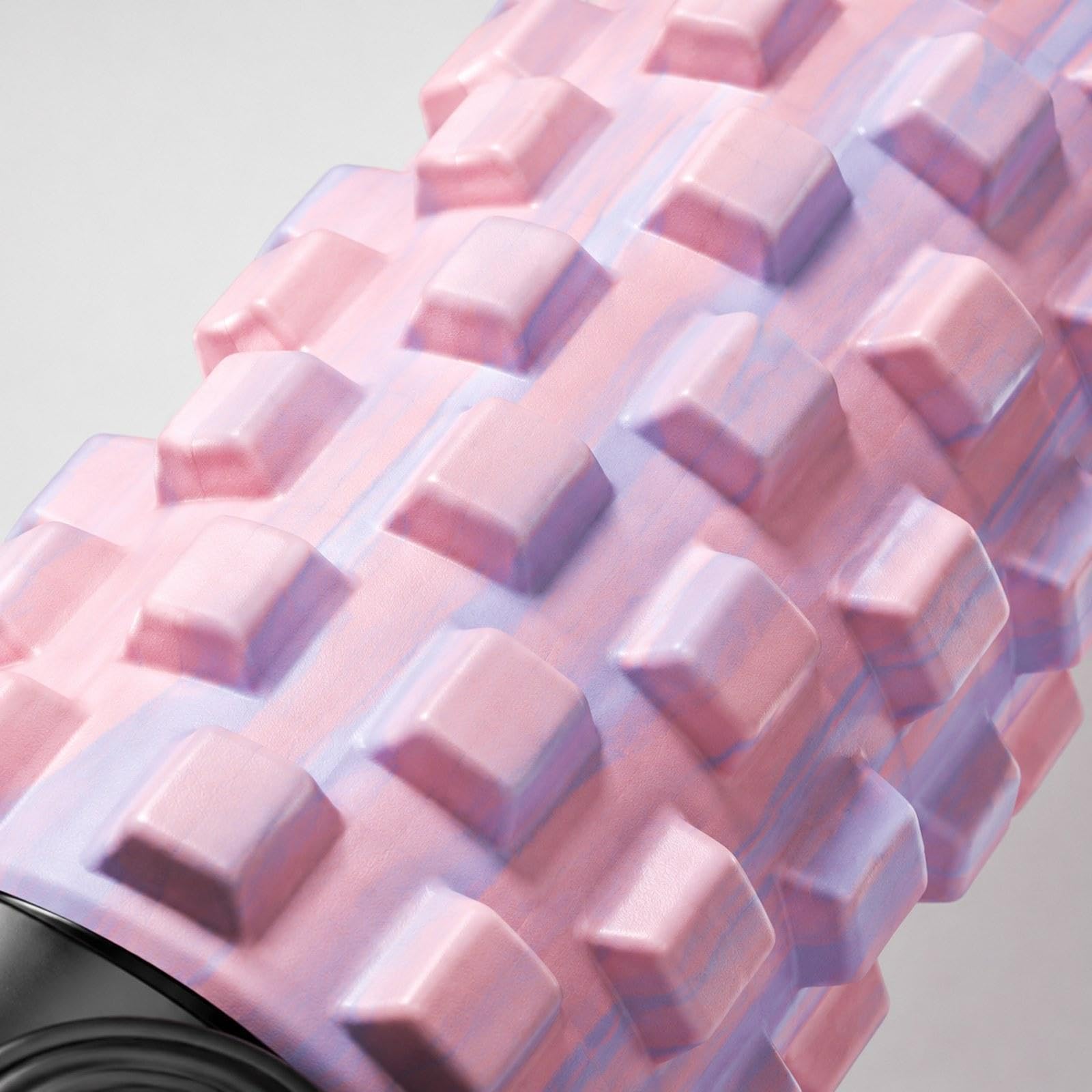 Massagerolle Aus Hochdichtem Schaumstoff, Ausgewogene Unterstützung, Strukturierte Oberfläche, Stabiles Design für Optimale Entspannung, Rosa