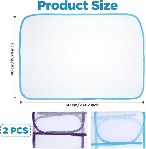 Miniatura 2 de 2 piezas de paño de prensado para tapete de planchado, paño de planchado para proteger la ropa, protector de malla para proteger la ropa,