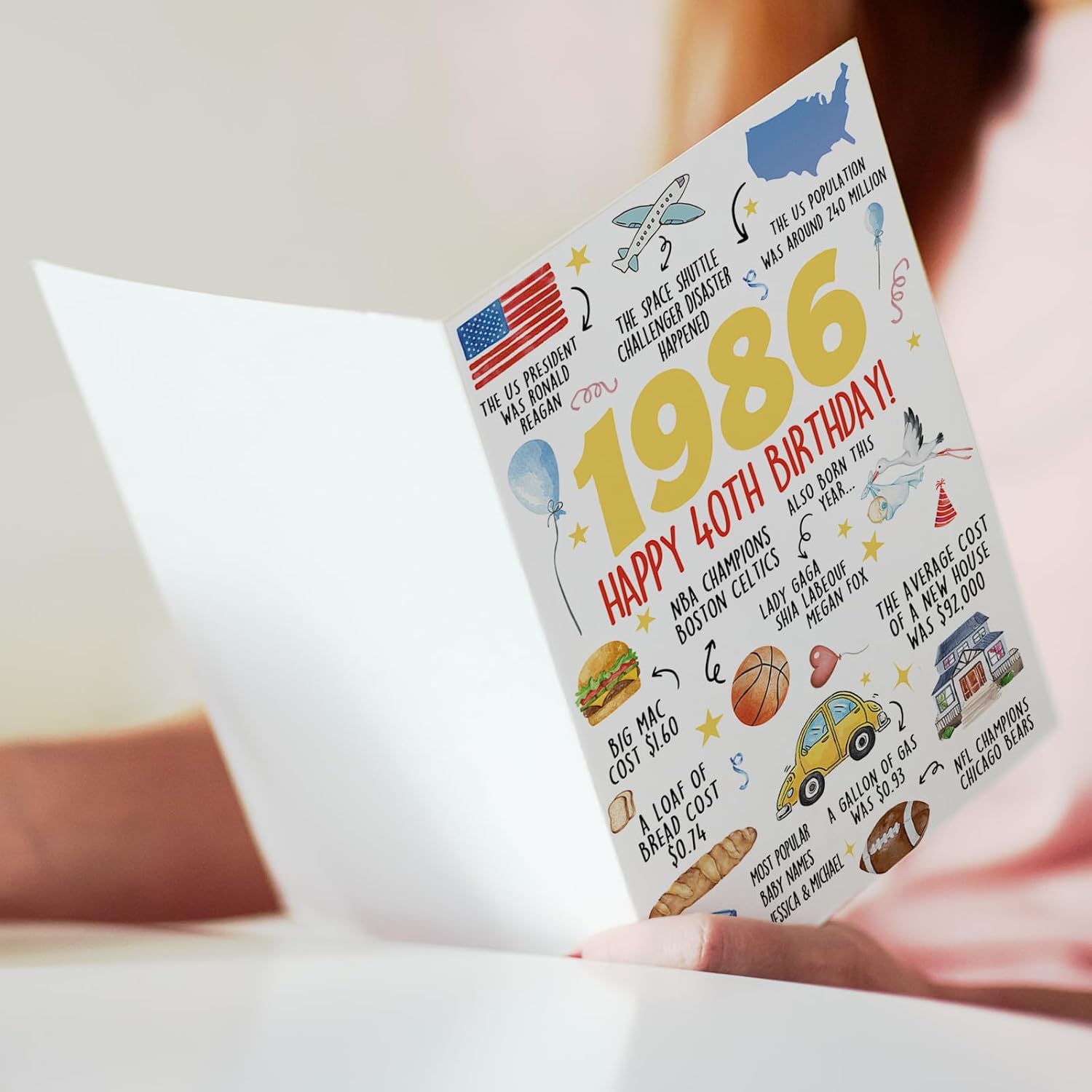 Funny 40th Birthday Card for Women Men, Happy 40th Birthday Gifts for Him Her, Unique 40 Year Old Bday Decorations for Friend Sister Brother Husband Wife - Image 5