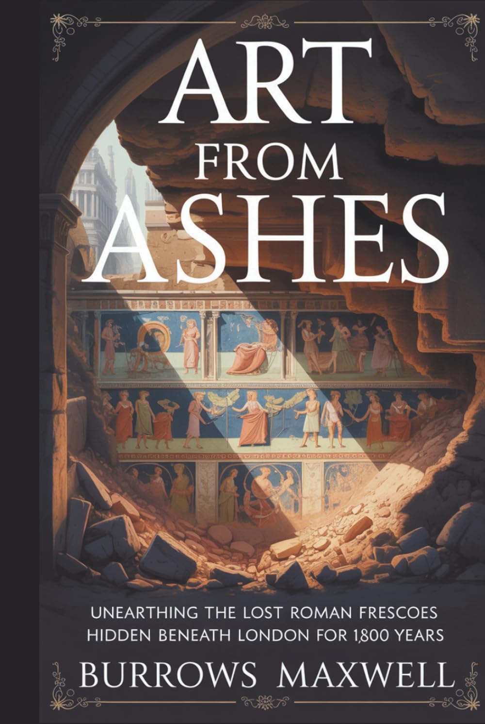 Fresques romaines de Londres Art from Ashes : livre d'art historique sur l'archéologie romaine