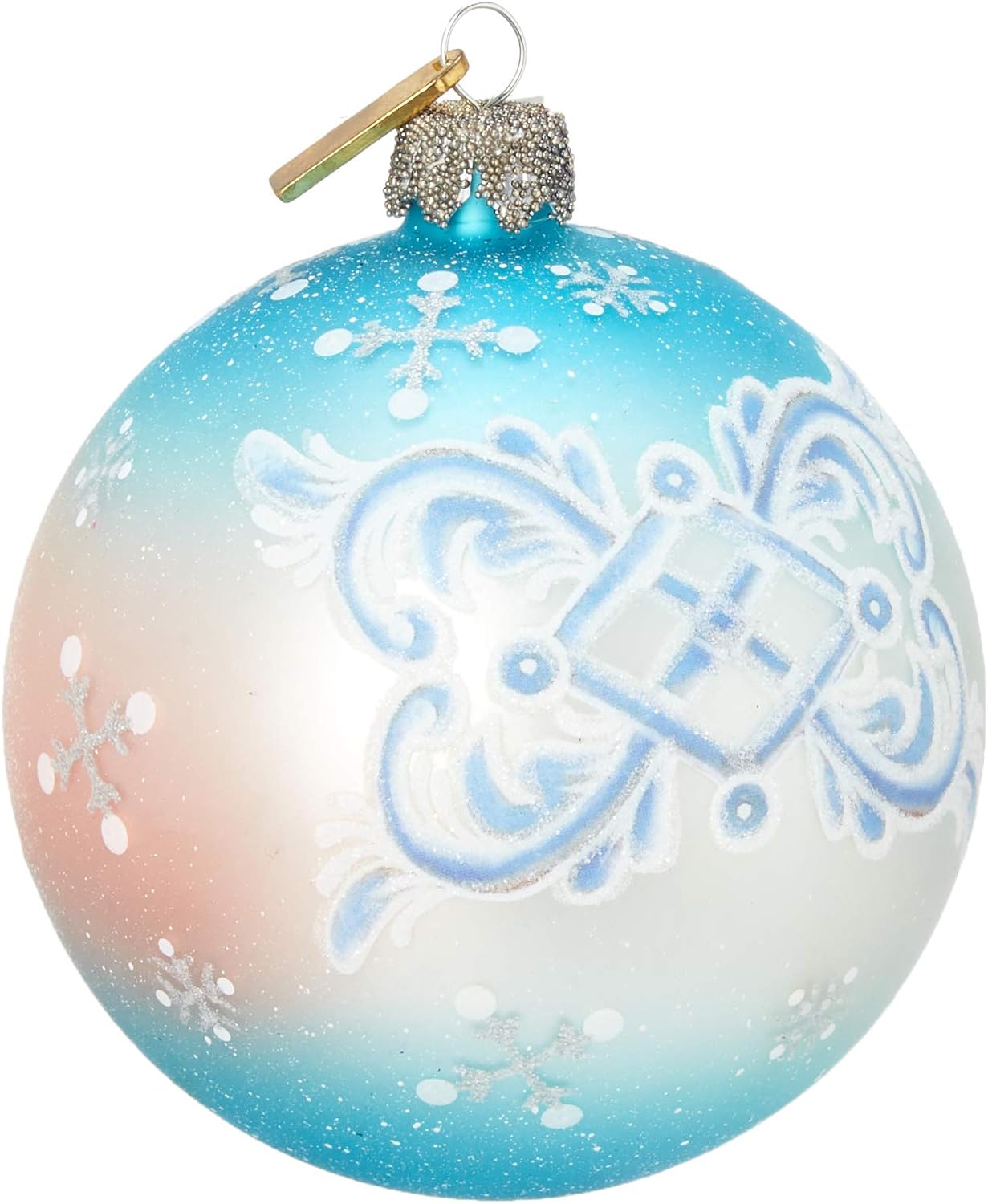 Polar Ice Ball Glass Ornament Wildlife - 73411 by G.DeBrekht