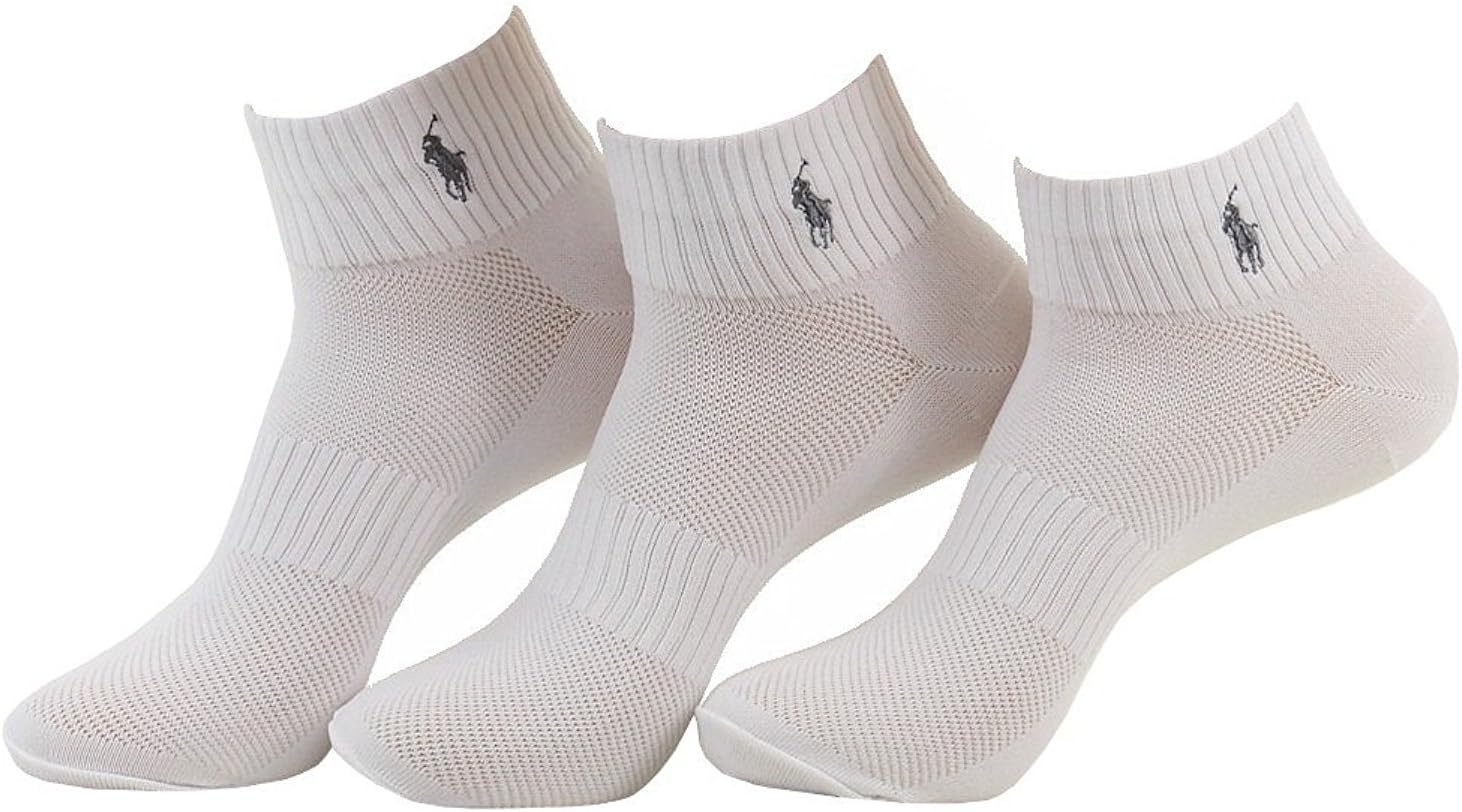 Polo Ralph Lauren 3-Pack Polypropylene Technical Quarter with Arch Support and Polo Player Embroidery