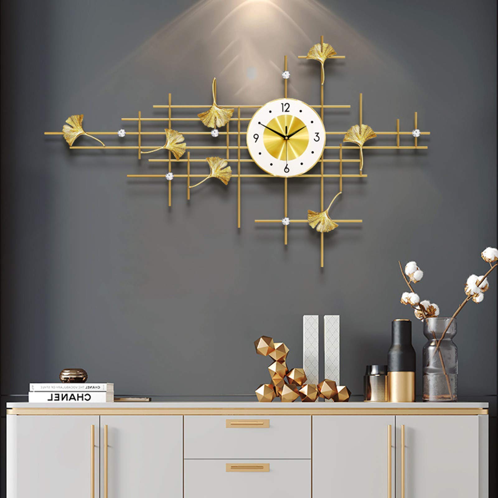 Horloge murale de mode créative pour habiller un grand mur vide de salon