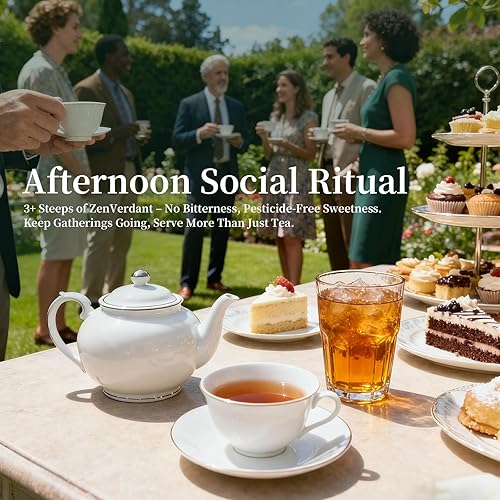 Miniatura 4 de ZenVerdant Té negro del bosque, hoja suelta, 7 onzas, más de 5 empinadas, fermentación tradicional, notas de higo y osmanthus, bolsa resellable