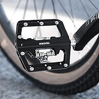 Vista 7 de Wowsport Pedales sin clip MTB para un rendimiento definitivo con compromiso SPD de doble cara