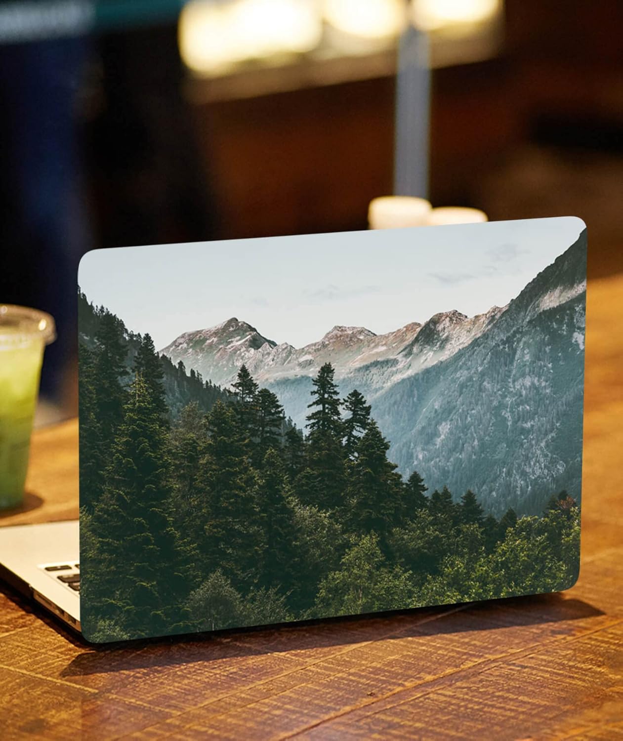 Hard Case Compatible with MacBook Pro 15 Inch 2019 2018 2017 2016 Release A1707 A1990, Plastic Hardshell Cover & Laptop Sleeve Bag & Keyboard Skin for Mac Pro 15 Touch Bar, Mountain & Forest - Image 5