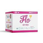 Flo - Day Menstrual Pads (88 Pack) - Regular Flow - Leak Locking - Winged + Ultra-Thin - Natural, Absorbent, Soft, & Breathable - Bamboo Period Pads for Women - Plant Based - Vegan & Cruelty Free