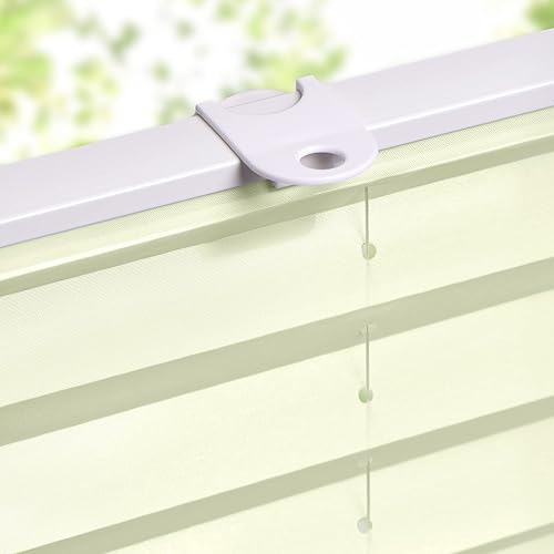 Miniatura 2 de LazBlinds Persianas plisadas sin cordones con ventosas sin herramientas que filtran la luz, parte superior hacia abajo, abajo hacia arriba,