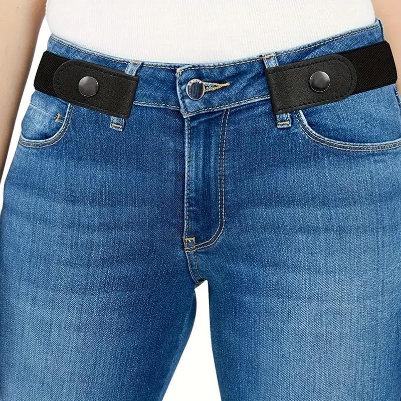 No Buckle Invisible Belt, Adjustable Unisex Elastic Half Belt No Bulge No Hassle Invisible Belts for Jeans Pants4