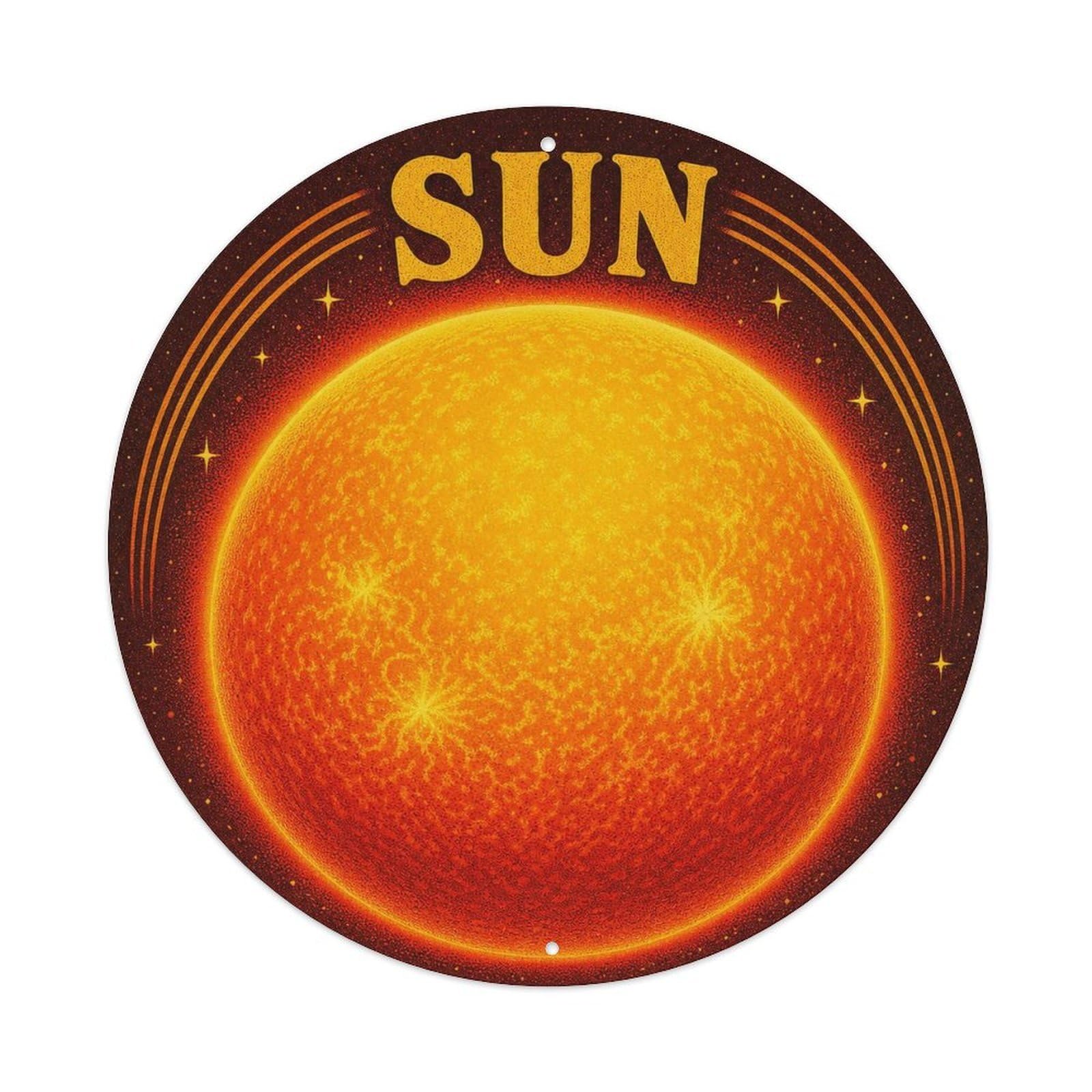 Cosmos Sun Solar Astronomy Space Age Universe Metal Tin Sign
