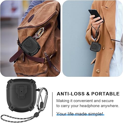Miniatura 6 de Funda para auriculares Bose QuietComfort II (2022) / NUEVA funda para auriculares QuietComfort Ultra (2023), funda protectora de seguridad a prueba