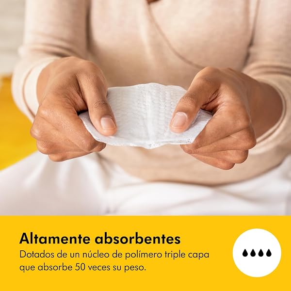 Medela discos absorbentes respirables para la lactancia, diseño discreto para un uso cómodo, paquete de 200 - 4