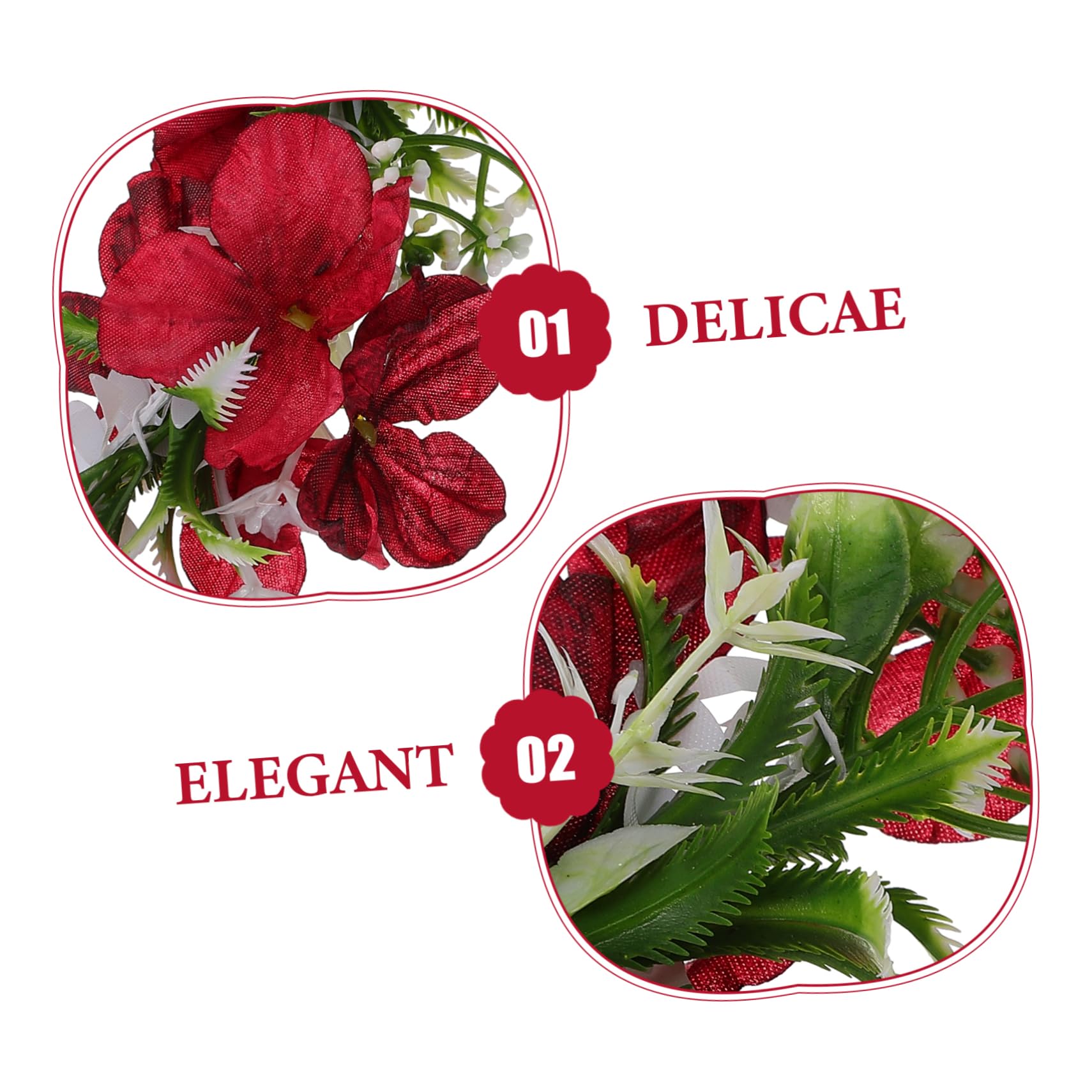 5 Stück Kranz Tiara Blumenstirnbänder Für Frauen Künstliche Blumenkrone Blumenhaarkranz Für Frauen Blumenkranz Krone Blumenmädchen Stirnband Blumenstirnband Für Haariger