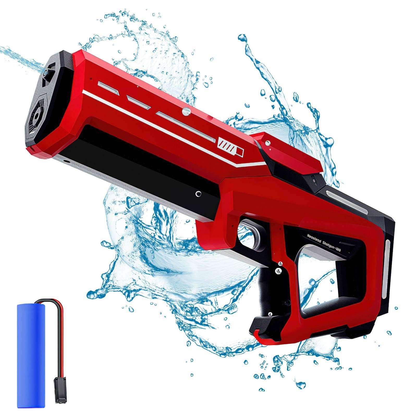 Pistolet à Eau électrique FORMIZON – Autonome, Batterie 1500mAh, Réservoir 600 Ml, USB, Effet Lumineux