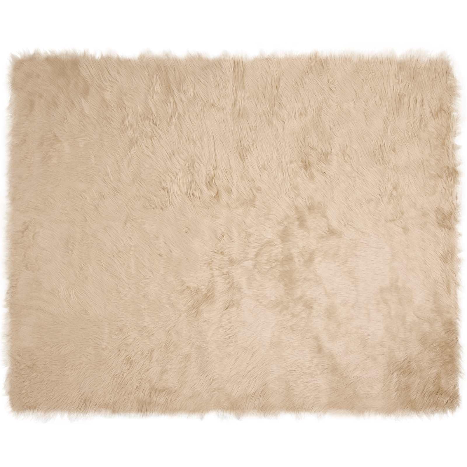 Tafalla - Alfombra de piel de oveja sintética (200 x 280 cm, 6 cm, poliéster suave, diseño moderno, duradera y cálida)