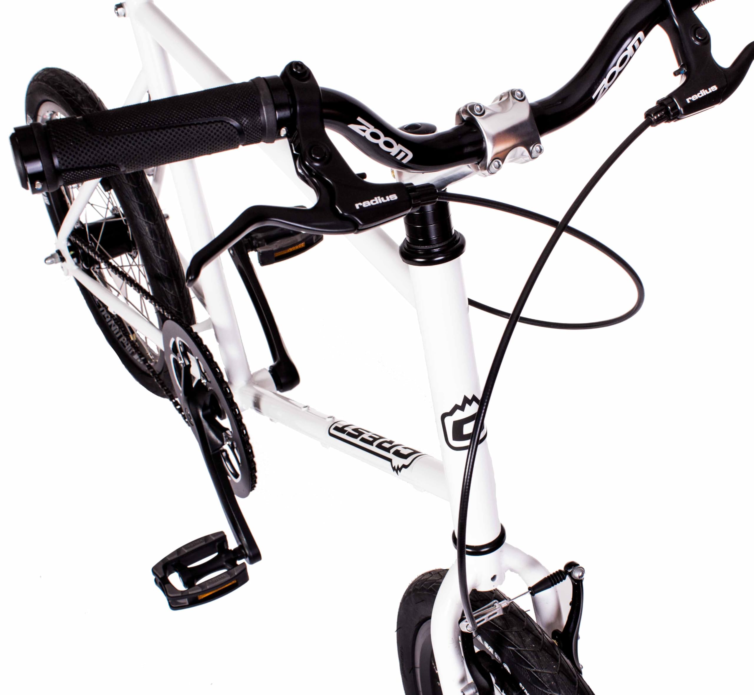 Mini Velo Fahrrad mit zwei automatischen Gängen, 20-Zoll-Räder, Einheitsgröße, 480 mm, Weiß