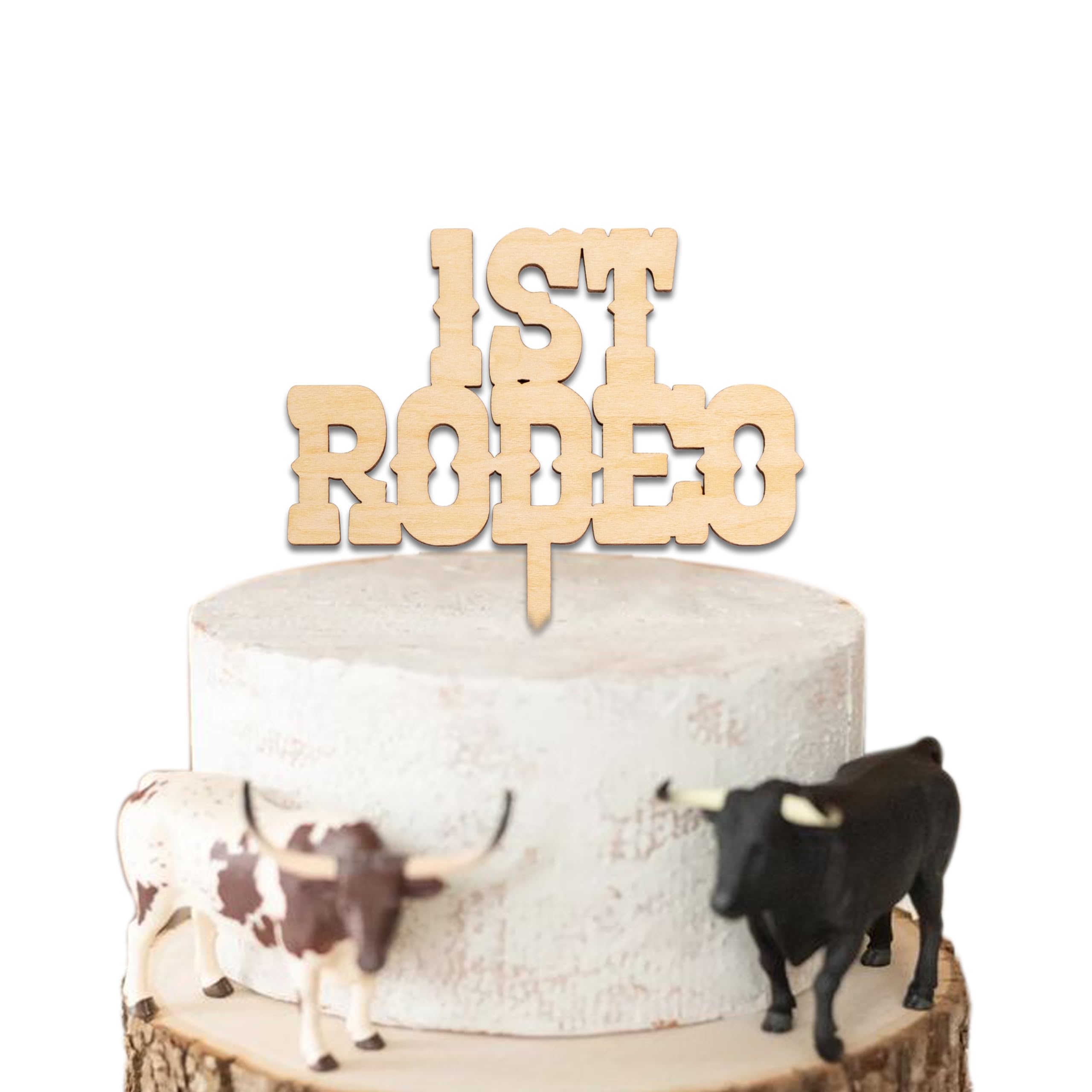 1st Rodeo Cake Topper | Wooden & Acrylic Western Birthday Decor For 1st Birthday, Baby Shower, Smash Cake - View #4