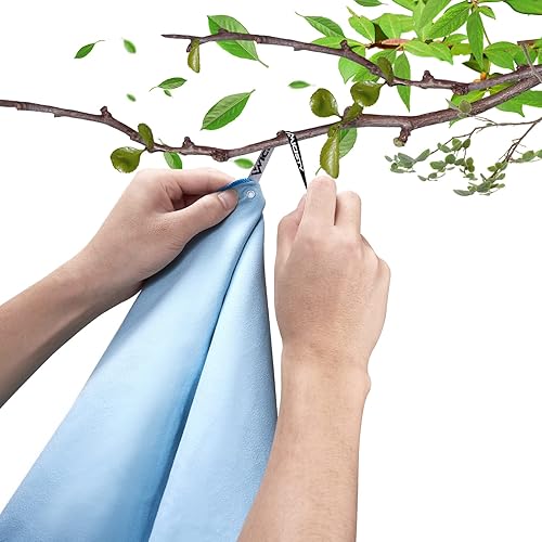 Miniatura 2 de Toalla de microfibra, toalla de playa, de secado rápido, ligera, suave, compacta, de secado rápido, para fitness, senderismo, yoga, campamento,