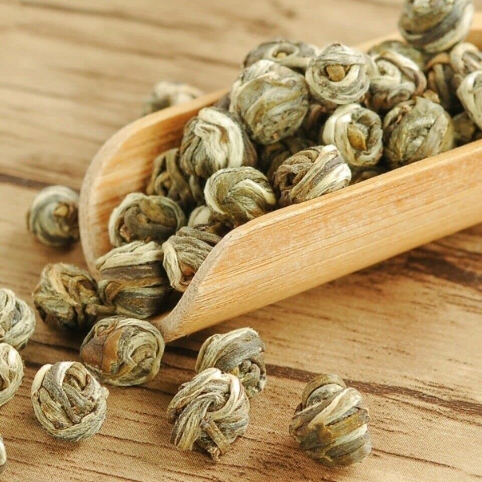 Tè verde Puer King ai fiori cinesi Premium al gelsomino Perla di drago Palla Tè (100g)