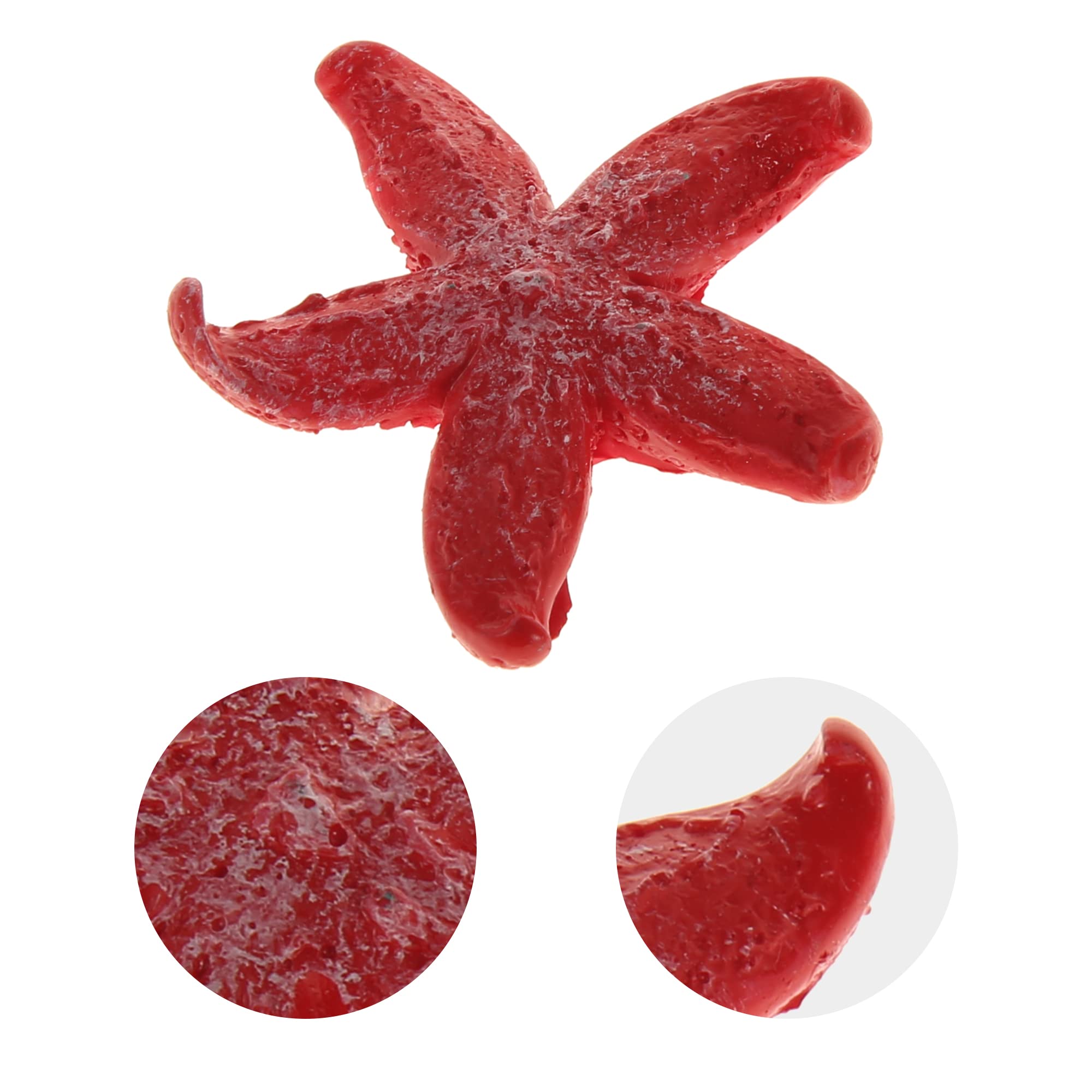 VOCOSTE Coral Reef Decor, Mini Faux Coral Decor for Aquarium Decorations Red, 1.69"x1.69" - Image 3