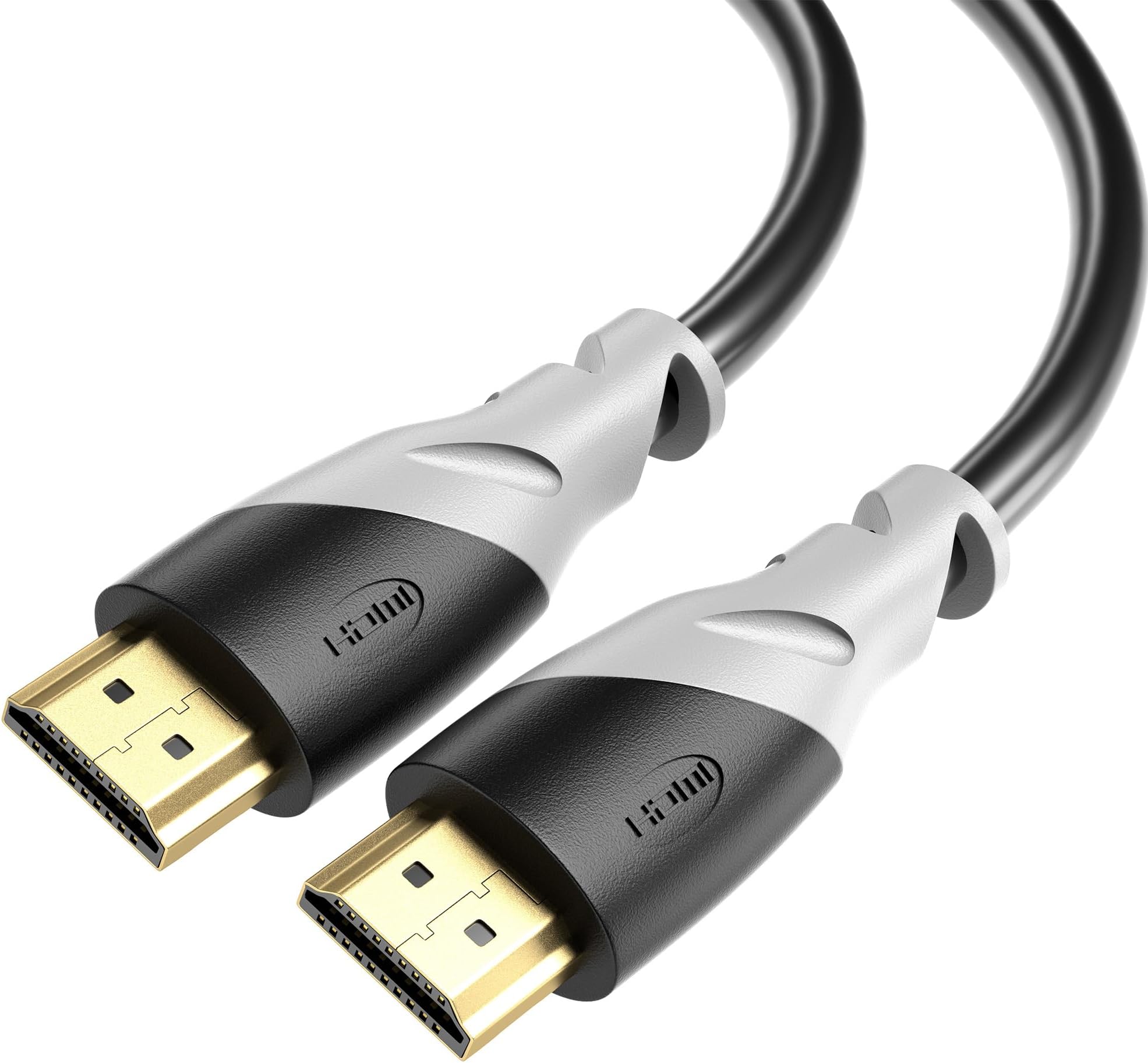 MutecPower 2x Cavo HDMI 2.0 5m Alta Velocità Con Ethernet, 4K@60Hz, Ultra HD, Triplo Schermato + Adattatore E Fascette