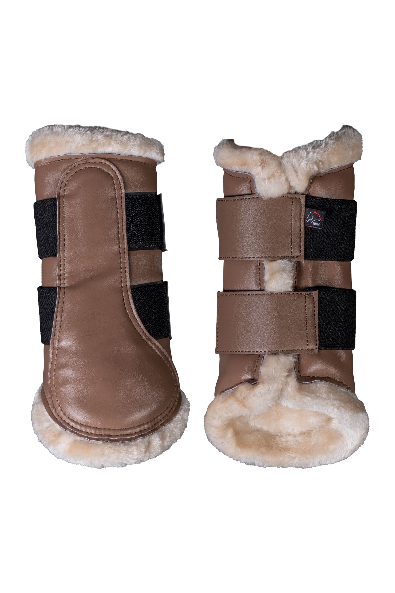 Guêtres HKM Comfort 2900 Taupe XL : le confort idéal pour vos séances d'obstacle et de dressage