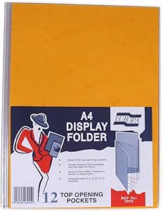 Lotus Porte-vues A5 40 Pochettes Noir – Organisez Et Présentez Vos Documents Avec Style ! Idéal Pour Les Professionnels, Les étudiants, Les Projets Et