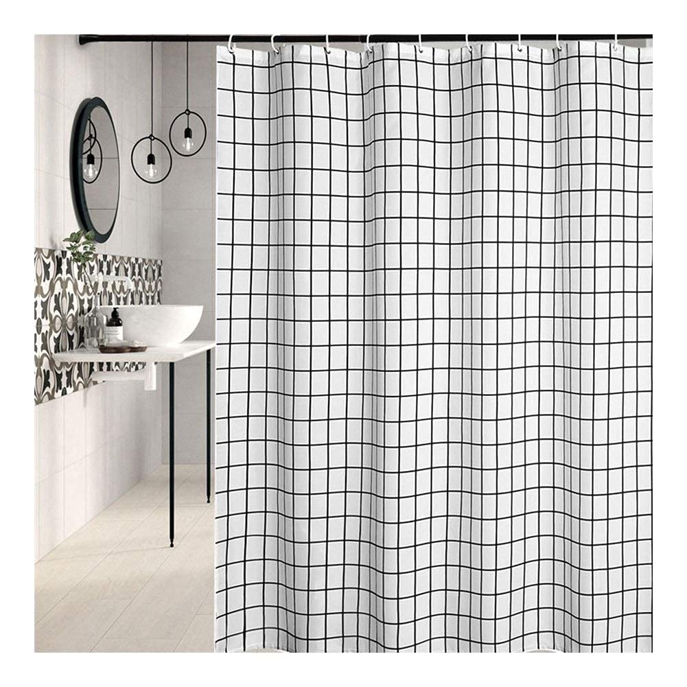 Rideau de salle de bain de style nordique en textile haut de gamme épais