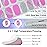 DUKASOU Semi Cured Gel Nail Strips, Cool Girl | 28 PCS Solid Color Gel Nail Strips Works with UV Light, Salon Quality Nails Stickers Full Nails Wraps