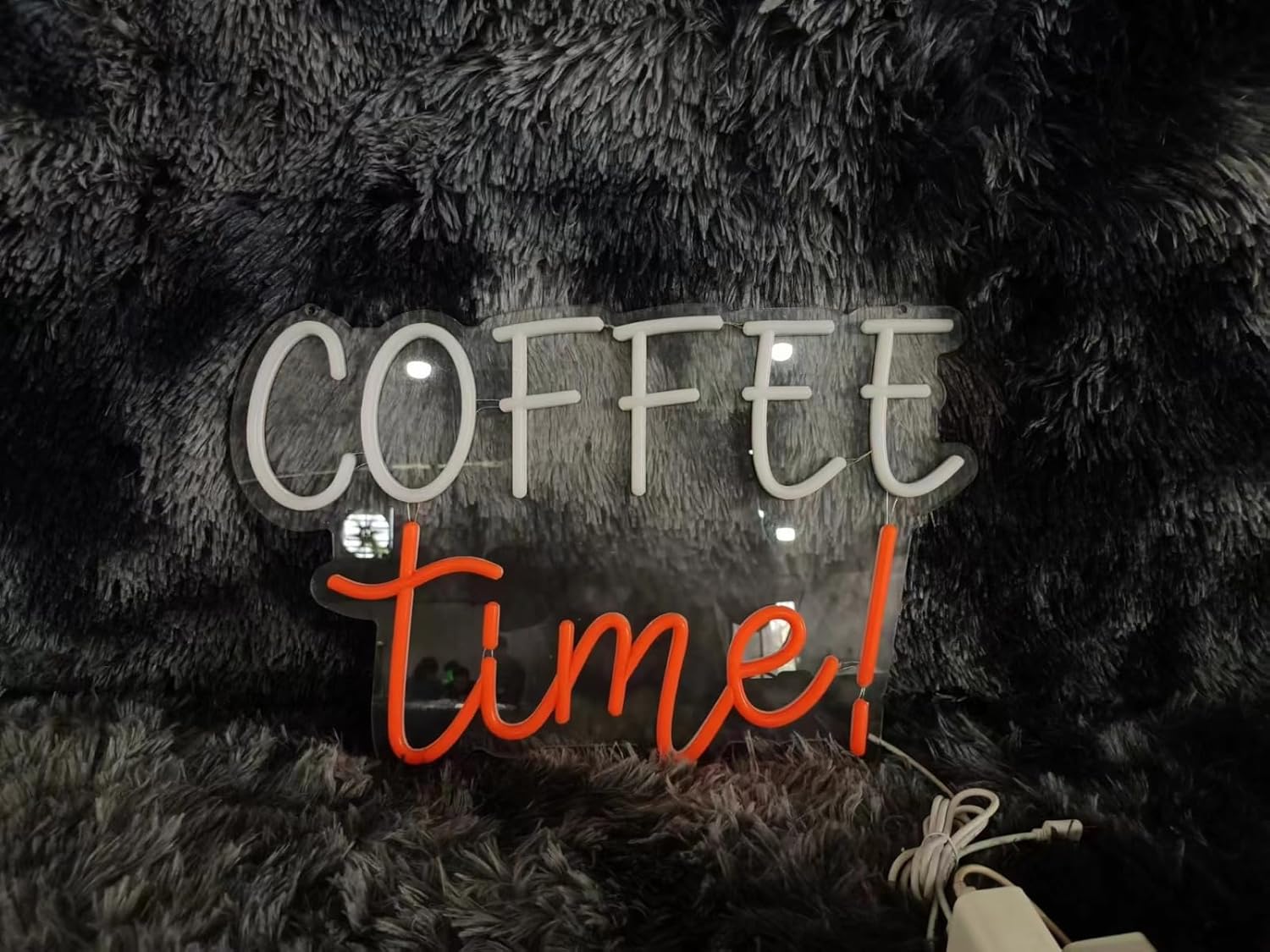 Coffee bar Signs Coffee Sign Wall Art Decor Accessories Led Light Cafe Sign Shop Decorations Backdrop Banner Station Tea Beer Lighted Lamp (24'' Length, Coffee Time)