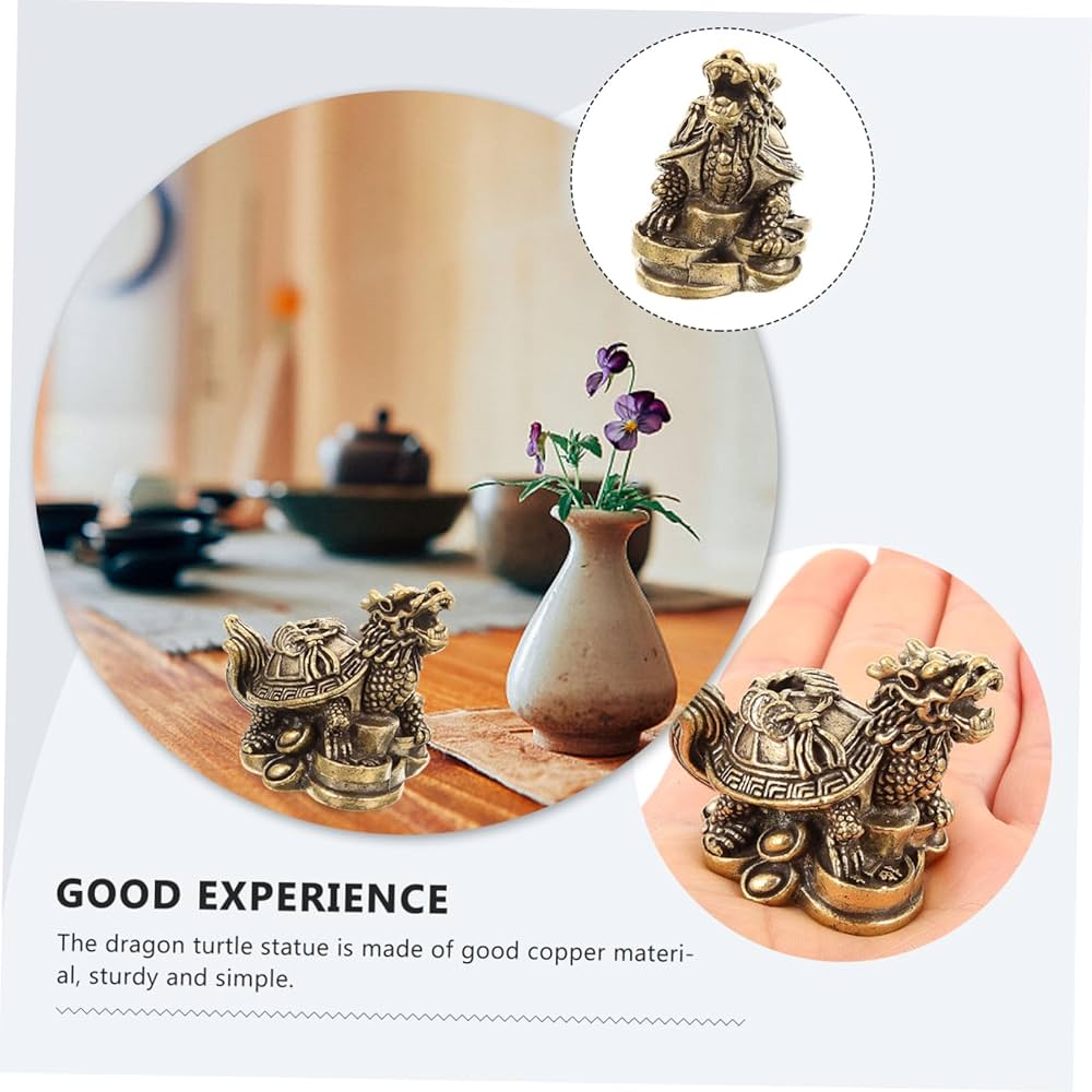 Amazon｜OATIPHO 竜亀の飾り 装飾品 龍亀の像 富の繁栄の彫刻