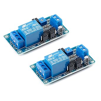 2Pcs DC 12v Delay Relay Module for Smart Home Delay Relay Switch with Time Timer Timing Adjustable Potentiometer 12V Delay Circuit Board Disconnection and Connection Function