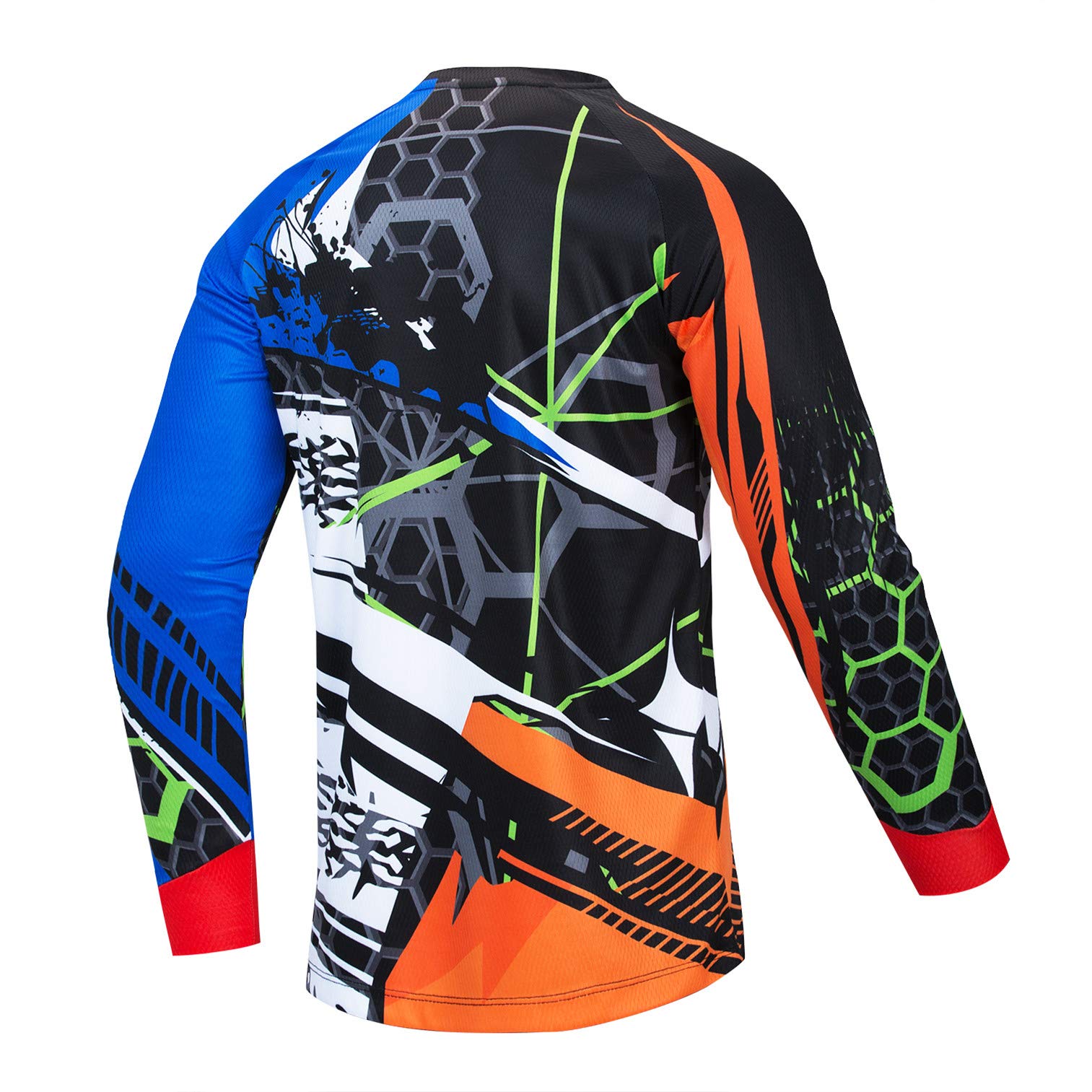 weimostar Maglia da ciclismo da uomo, per mountain bike, motocross, a maniche lunghe
