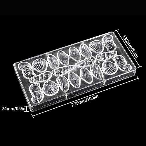 Miniatura 8 de Molde de policarbonato para chocolate, hecho a mano, molde de caramelo de chocolate, herramientas de pastelería, cilindro de hilo para hornear