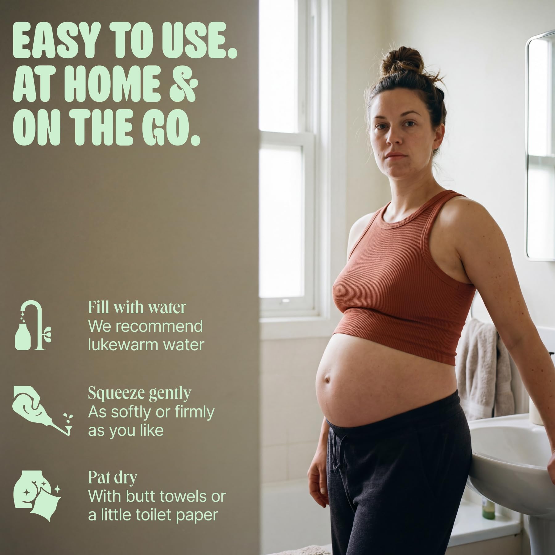 Prysznic Intymny 3.0 – Przenośny Bidet Podróżny, Ekologiczny, Nowa Głowica, Zastępuje Chusteczki, Oszczędza Papier, Bez BPA