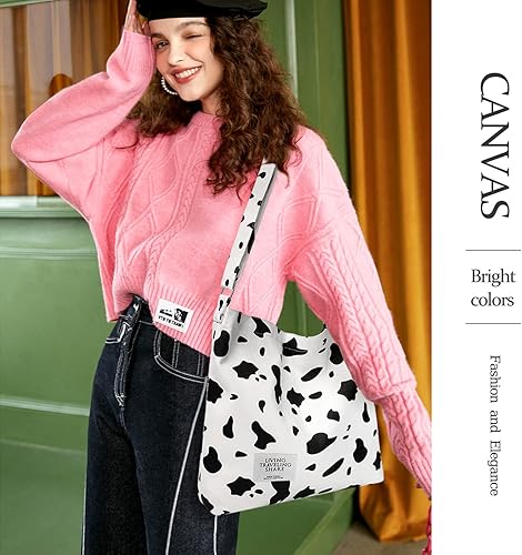 Miniatura 5 de Bolsa de lona con diseño de bolsillo externo, aspecto elegante, correa de hombro ajustable