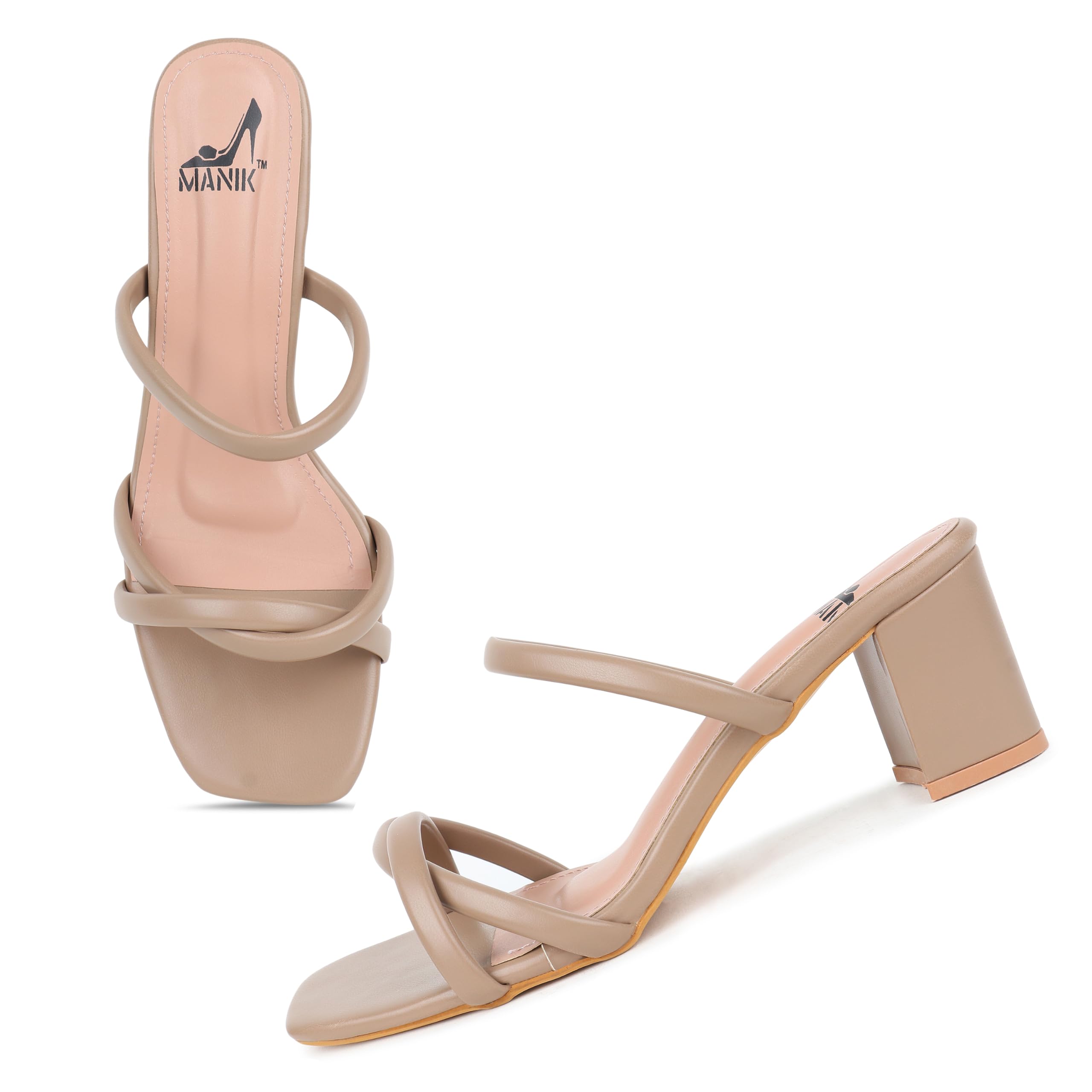 Comfy Stylish Strapy Open Toe Slip-On Sandals for Women, Block Heels-image-47