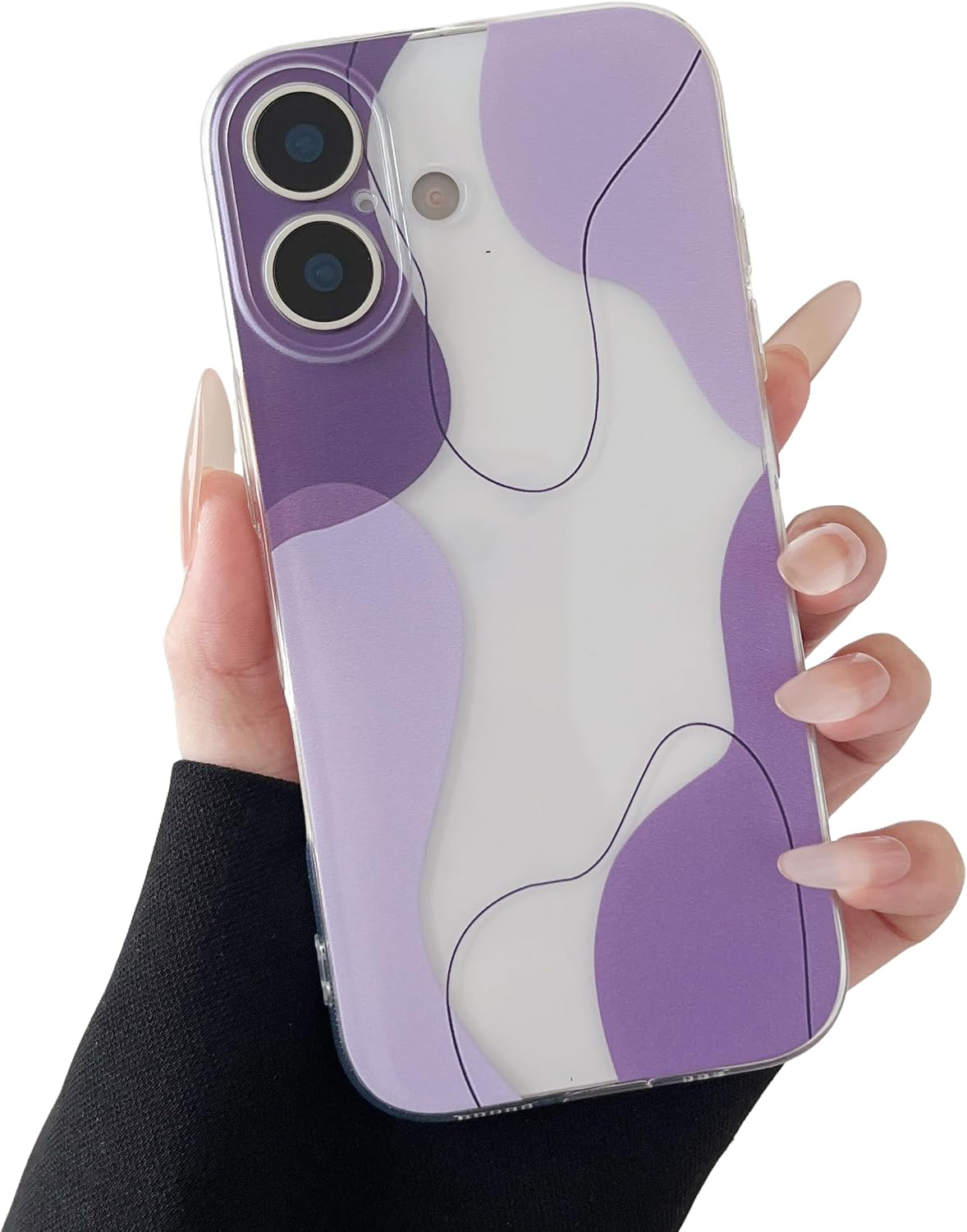 DEFBSC for iPhone 17 Case Aesthetic Art Design, Purple
