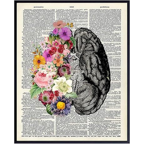 Peppble Brain Poster: Vintage Wall Art Decor