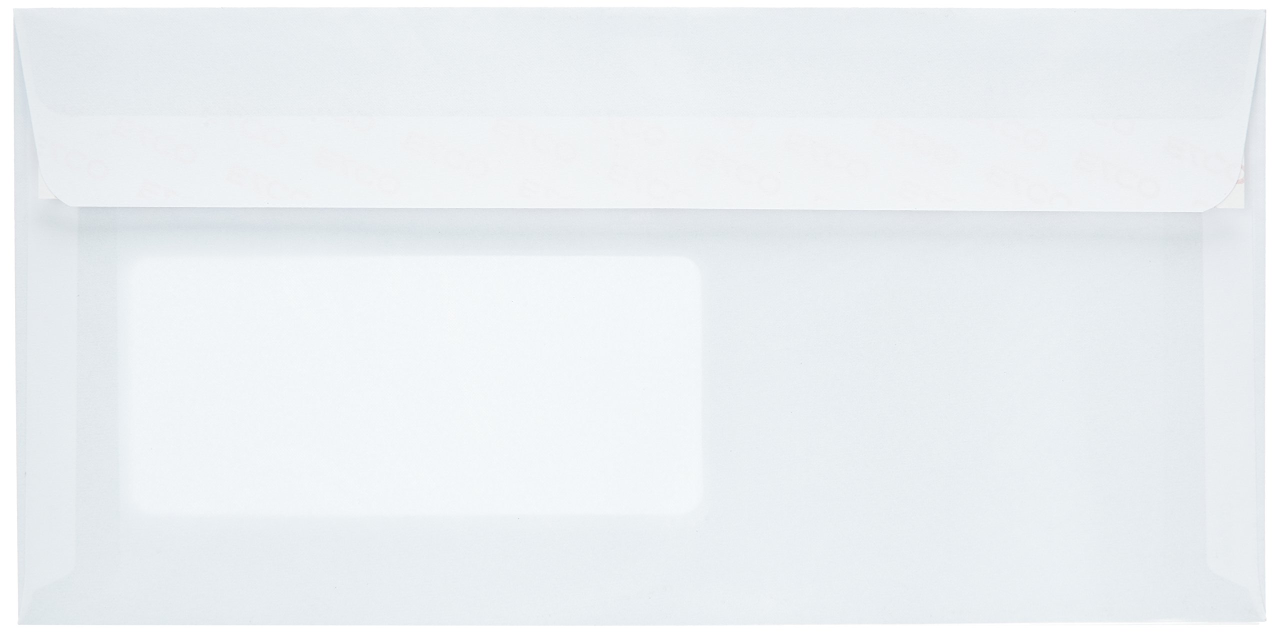 Elco 60296 confezione da 500 buste con finestra, formato DL, colore: bianco