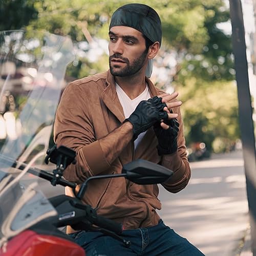 Miniatura 3 de DOCILA 3 piezas Do Rags para hombre, diseño de calavera, bandana y gorro transpirable
