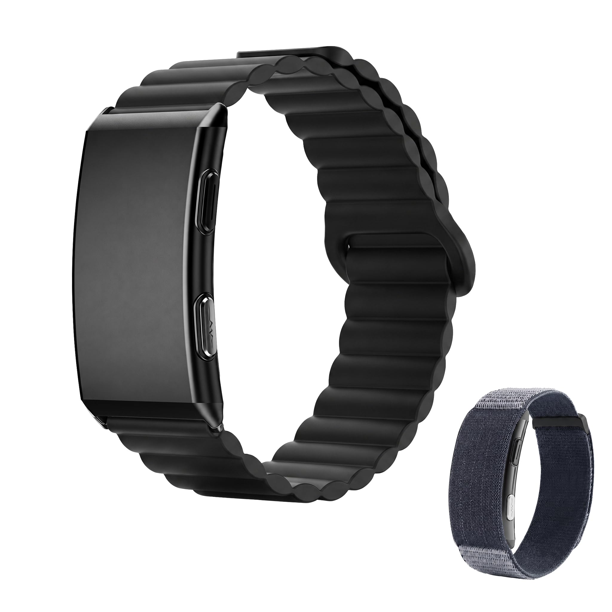 Vitro Fitness Tracker senza display, Smart Band senza ABO, con monitoraggio attività e sonno, frequenza cardiaca, oltre 100 modalità sportive, funzione SOS nella vita quotidiana, 2 braccialetti