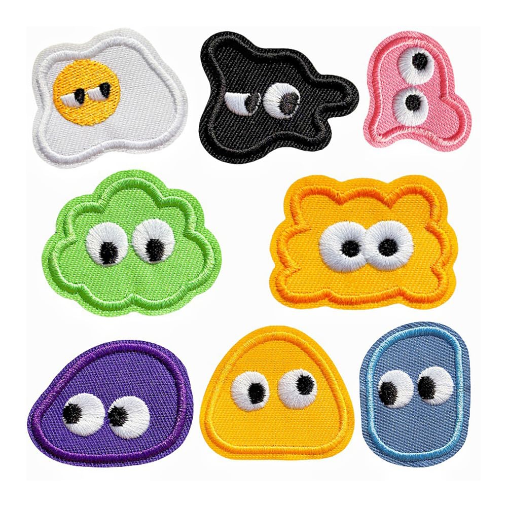 Amazon.co.jp: ワッペン 人気セット 8枚ゼリー・モンスター 刺繍