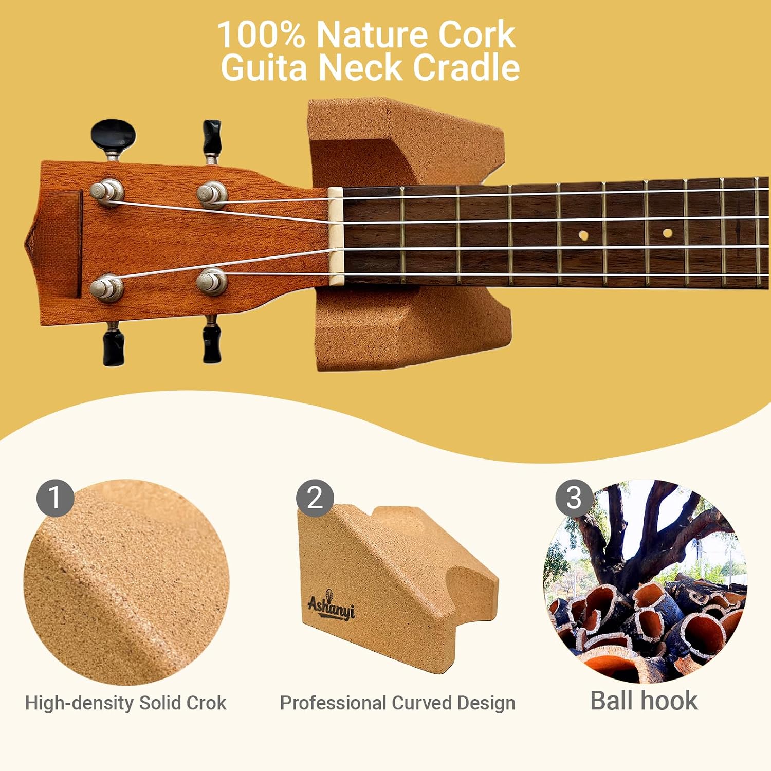 Guitar Neck Rest, Dual Height Cradle for Setup and Repair