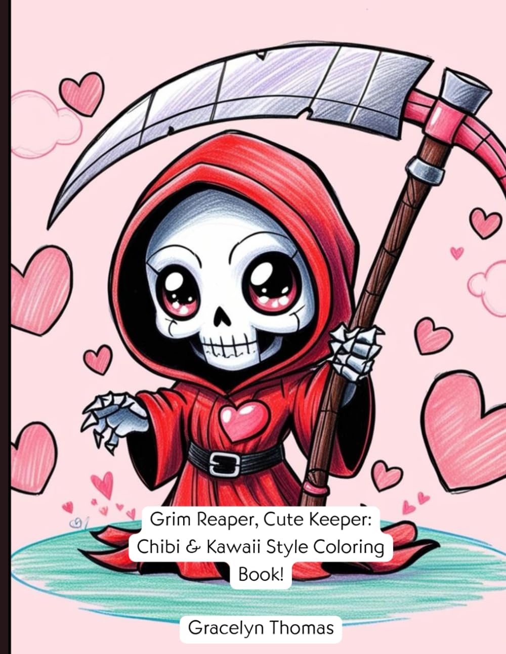 Grim Reaper, Cute Keeper:: Chibi & Kawaii Style Coloring Book!