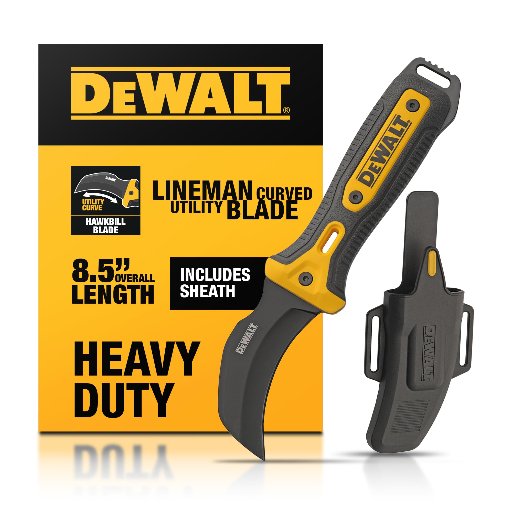 Hawkbill Line Knife – Fixed Blade Cable Stripping Knife for Electrical Work & Utility Cut…